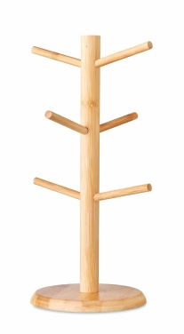 Logo trade advertising products image of: Bamboo cup set holder