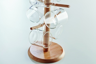 Logo trade business gifts image of: Bamboo cup set holder