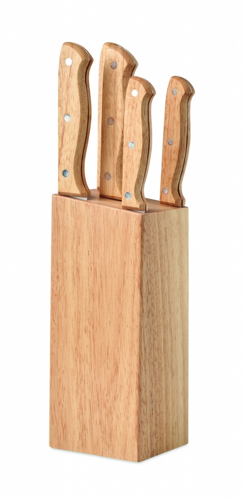 Logotrade promotional giveaways photo of: 5 piece knife set in base