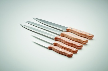 Logo trade advertising products picture of: 5 piece knife set in base