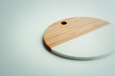 Logo trade advertising products picture of: Marble/ bamboo serving board