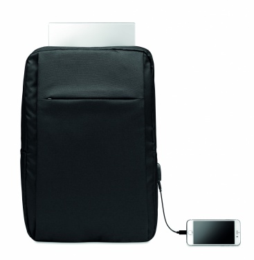Logo trade advertising product photo of: Laptop backpack in 300D RPET