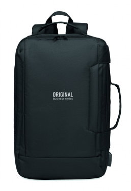 Logo trade promotional giveaway photo of: Laptop backpack in 300D RPET