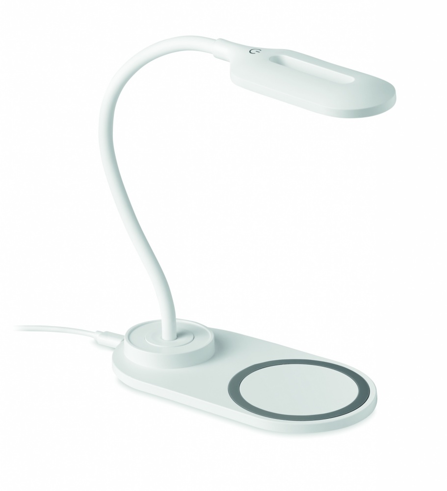 Logo trade promotional products image of: Desktop light and charger 10W