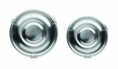 Logo trade promotional gifts picture of: Set of 2 stainless steel boxes