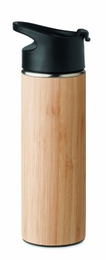 Logotrade corporate gifts photo of: Double wall bamboo flask 450ml