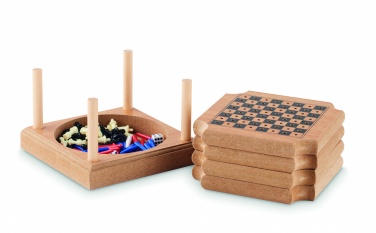 Logo trade promotional gift photo of: 4-piece coaster game set