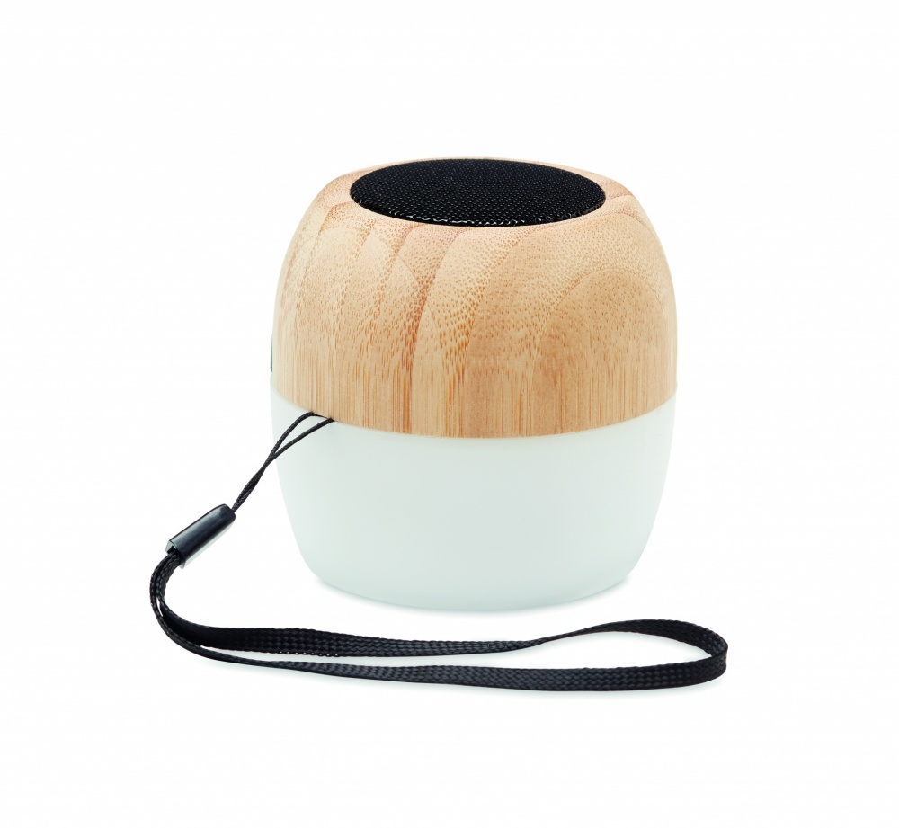 Logo trade promotional gifts picture of: 5.0 wireless bamboo speaker