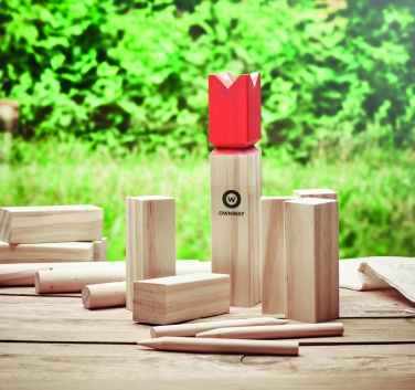 Logo trade promotional giveaway photo of: Pinewood outdoor throwing game