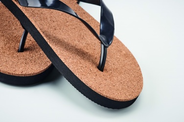 Logo trade business gifts image of: Cork beach slippers L