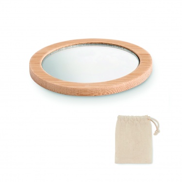 Logotrade business gifts photo of: Bamboo make-up mirror