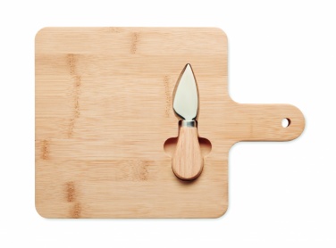 Logotrade promotional product image of: Cheese board set in bamboo Bremen