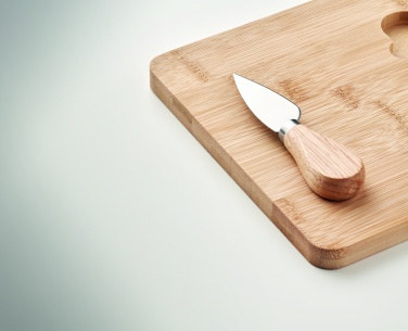 Logotrade business gifts photo of: Cheese board set in bamboo Bremen