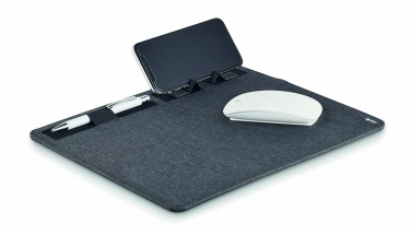Logotrade business gifts photo of: RPET mouse mat charger 15W