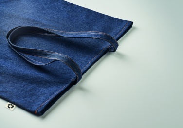 Logotrade promotional giveaway image of: Recycled denim shopping bag
