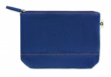 Logo trade promotional item photo of: Recycled denim cosmetic pouch