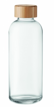 Logotrade promotional merchandise image of: Glass bottle 650ml bamboo lid