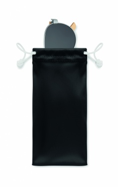 Logotrade promotional giveaway image of: Bamboo sunglasses in pouch TARTU