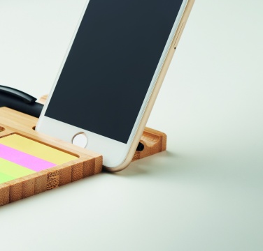 Logotrade promotional item picture of: Bamboo desk phone stand
