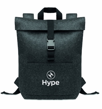 Logo trade promotional merchandise photo of: RPET felt backpack