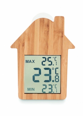 Logotrade promotional products photo of: Bamboo weather station HISA