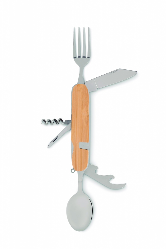 Logo trade promotional items image of: Multifunction cutlery set