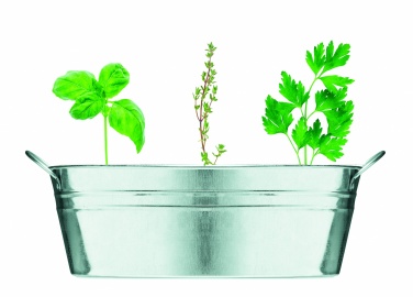 Logo trade promotional products picture of: Zinc tub with 3 herbs seeds