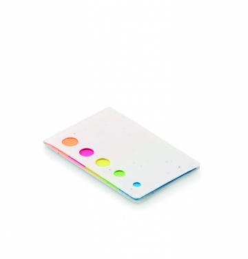 Logo trade promotional gifts image of: Seed paper page markers pad
