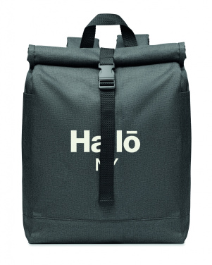 Logo trade promotional products image of: 600D RPET 2 tone backpack