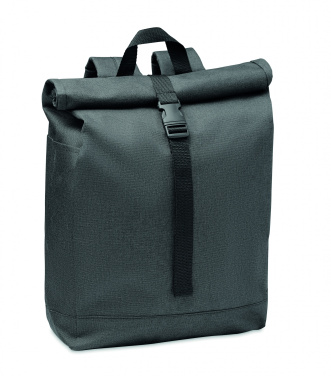 Logo trade business gifts image of: 600D RPET 2 tone backpack