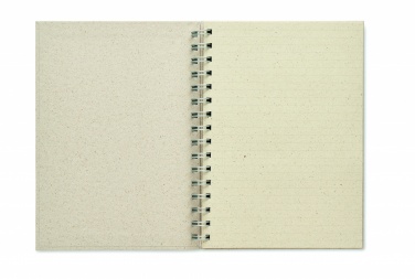 Logotrade promotional item image of: A5 grass notebook 80 lined