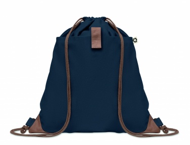 Logo trade corporate gift photo of: Recycled cotton drawstring bag