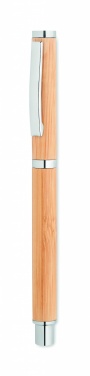 Logo trade corporate gifts image of: Bamboo gel pen