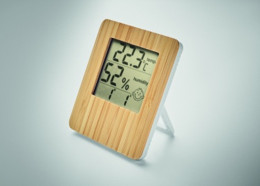 Logotrade promotional item image of: Bamboo weather station