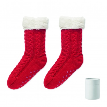 Logo trade promotional products image of: Pair of slipper sock L