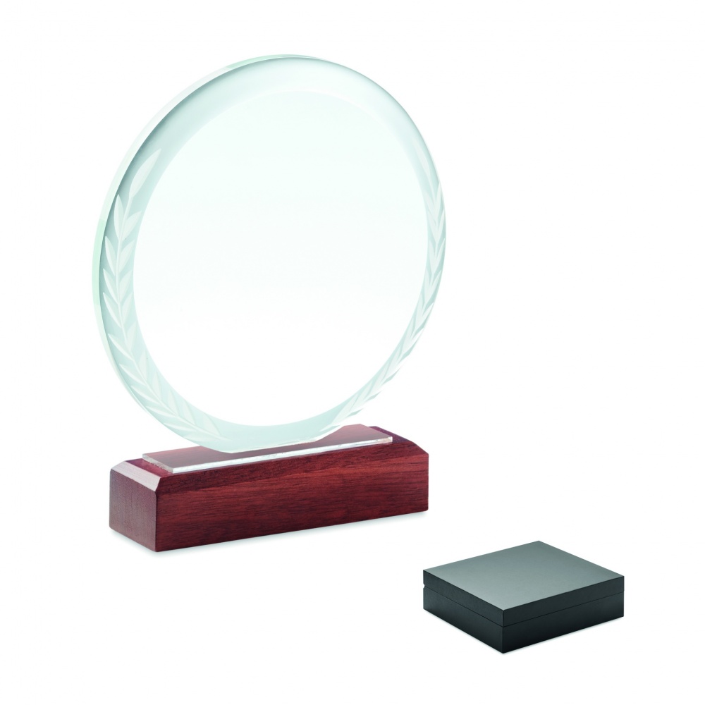 Logo trade promotional items image of: Round award plaque