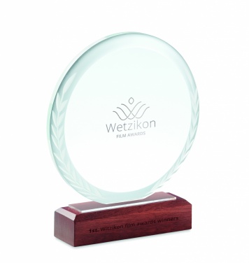 Logo trade promotional item photo of: Round award plaque