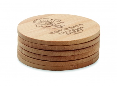 Logotrade corporate gifts photo of: Set of 6 bamboo coasters