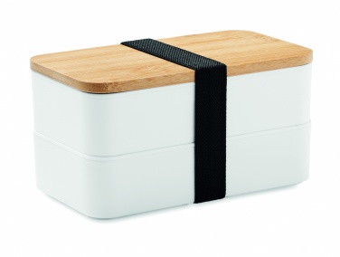 Logo trade promotional gifts picture of: Lunch box in PP and bamboo lid