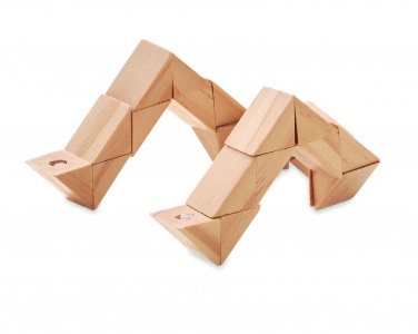 Logo trade promotional gifts picture of: Wooden puzzle/brain teaser