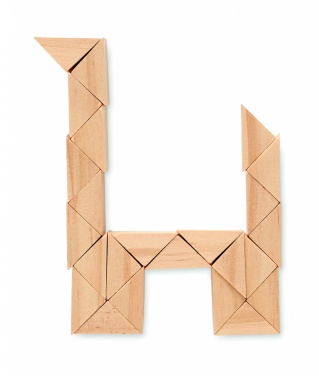 Logo trade promotional giveaway photo of: Wooden puzzle/brain teaser