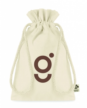 Logotrade promotional giveaway image of: Small organic cotton gift bag