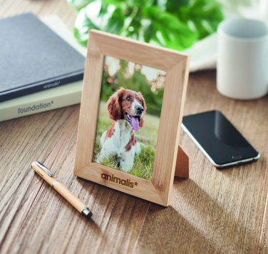 Logo trade promotional merchandise photo of: Bamboo photo frame