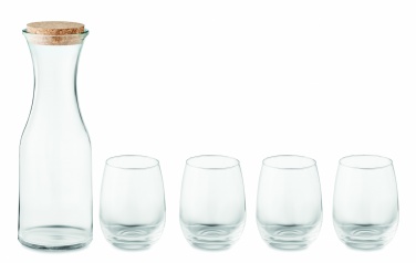 Logo trade corporate gifts image of: Set of recycled glass drink