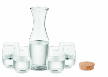 Logo trade promotional giveaway photo of: Set of recycled glass drink