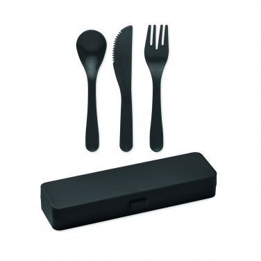 Logo trade advertising products image of: Cutlery set recycled PP