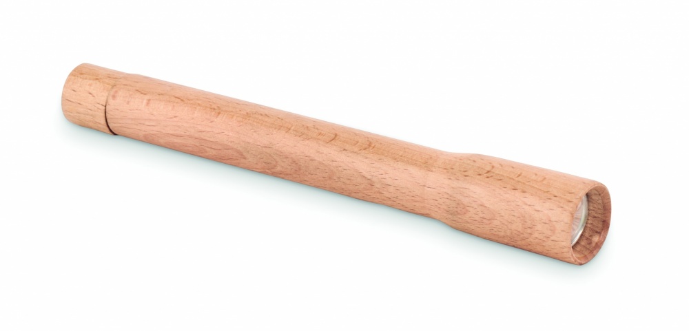 Logotrade advertising products photo of: Wooden torch with COB light