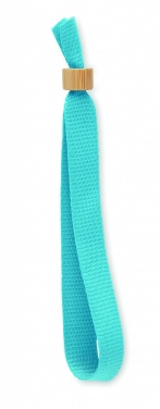 Logo trade business gifts image of: RPET polyester wristband