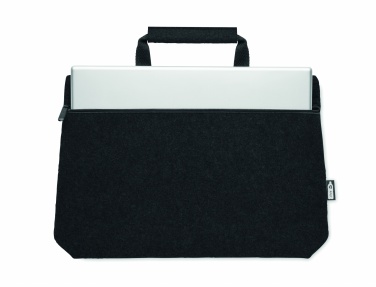 Logo trade promotional giveaways picture of: RPET felt zippered laptop bag