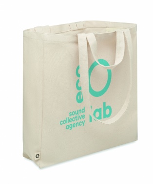 Logo trade promotional gifts image of: Recycled cotton shopping bag